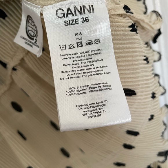 Ganni polka dot blouse size 36 - Picture 4 of 4